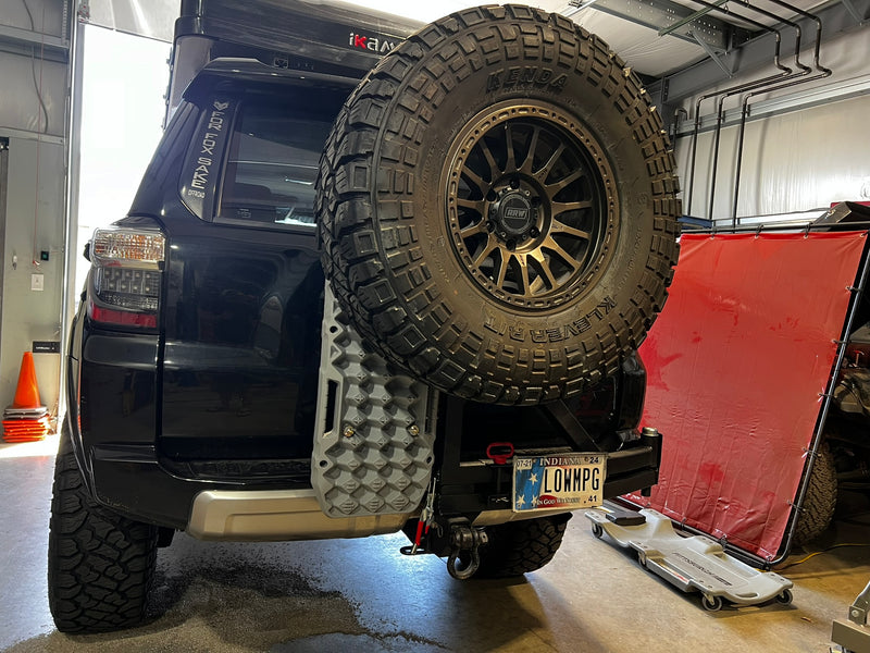 Custom Hitch Mounted Swing Out Tire Carriers